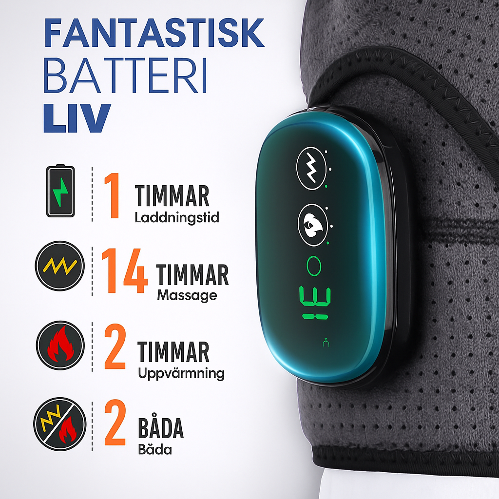 Axelmassageapparat med Värmefunktion - Professionell Smärtlindring