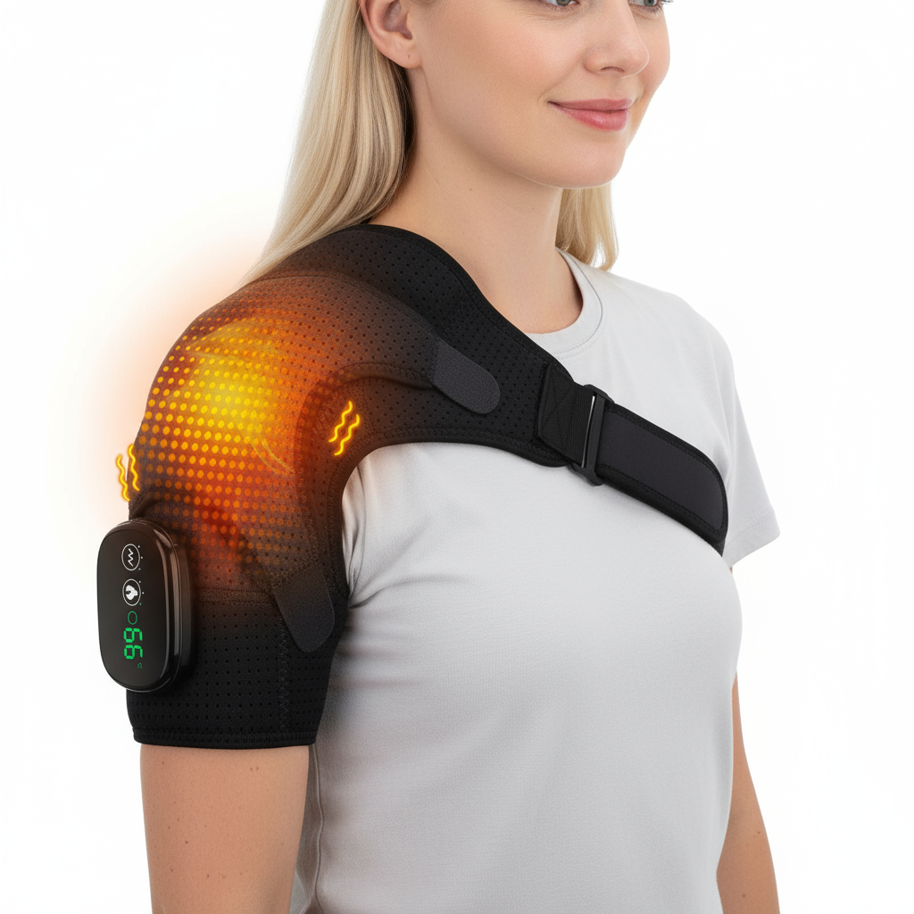 Axelmassageapparat med Värmefunktion - Professionell Smärtlindring